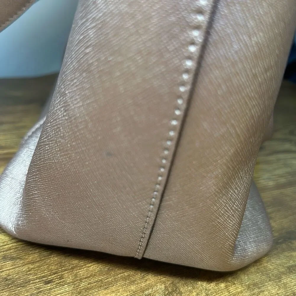 Kate Spade Handbag Large Pink Bag Purse‎ Shoulder Pocketbook Rose Gold FLAWS
